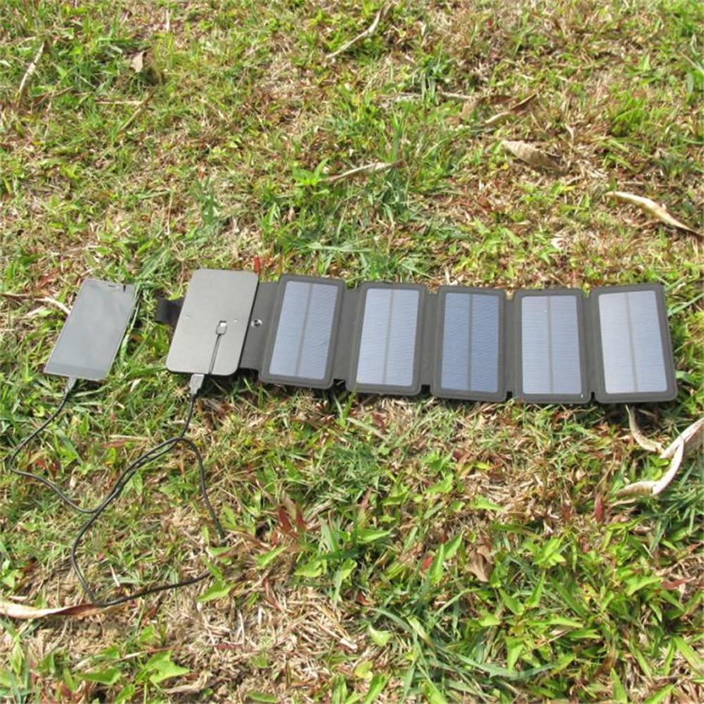 Folding Outdoor Solar Panel Charger Portable 5V 2.1A USB Output Devices Camp Hiking Backpack Travel Power Supply For Smartphones | Fugo Best