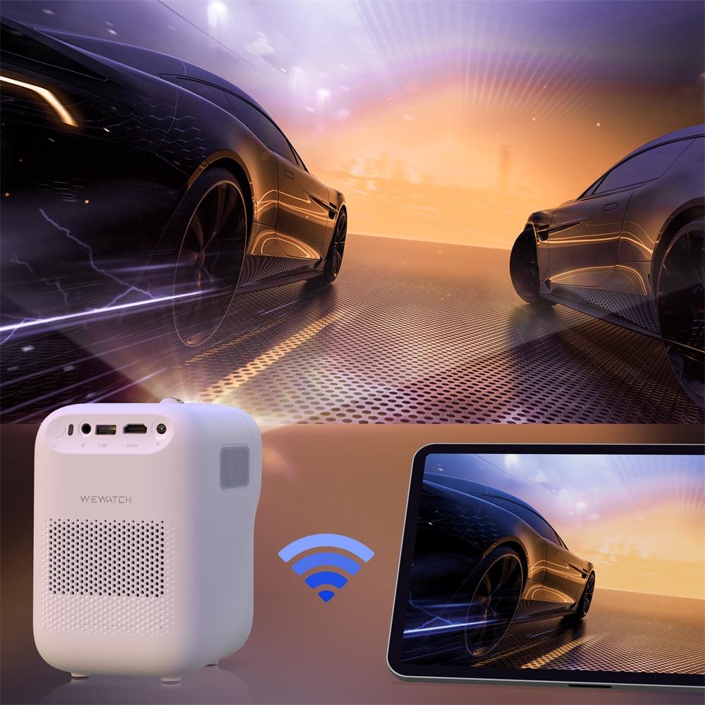 WEWATCH V30 Portable Mini Smart Projector HD Native 1080P WiFi Proyector Built-in Speaker Home Theater Video Children Projector | Fugo Best