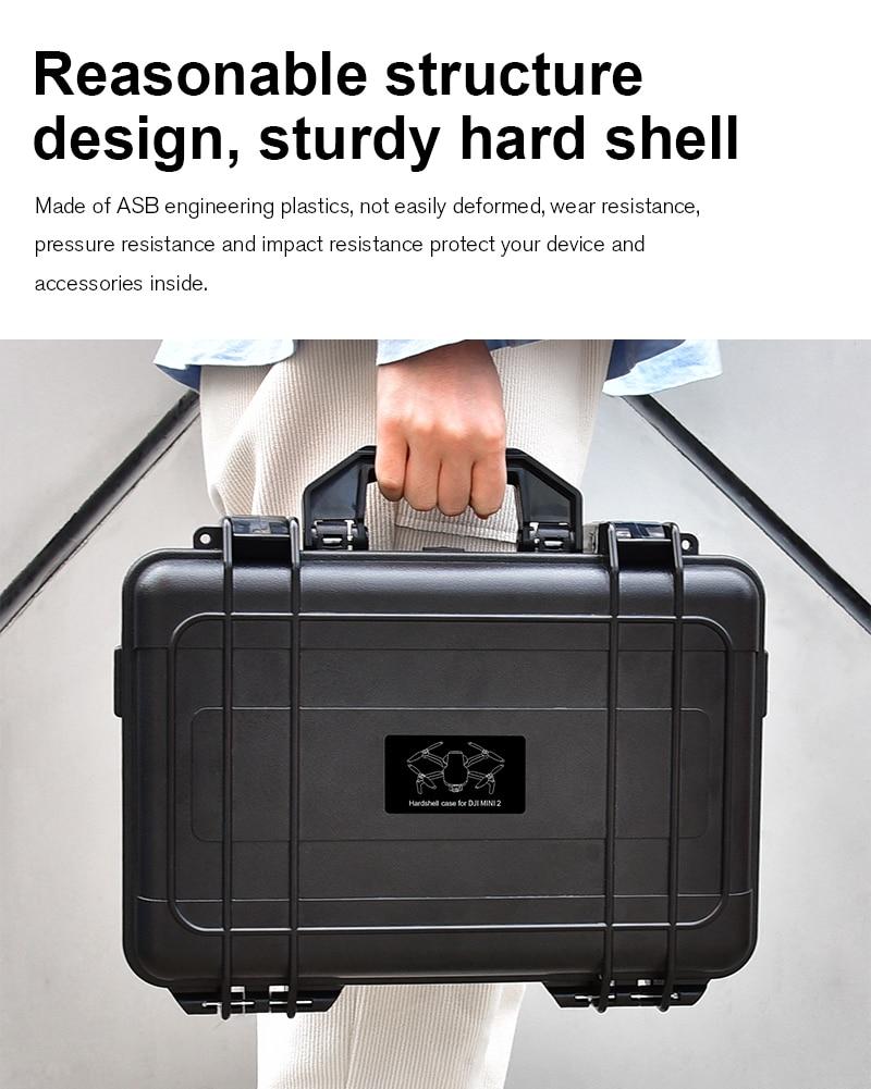 Mini 2 Drone Hard Shell Storage Carrying Case ABS Waterproof Box Suitcase Explosion-proof For DJI Mavic Mini 2 Drone Accessories | Fugo Best