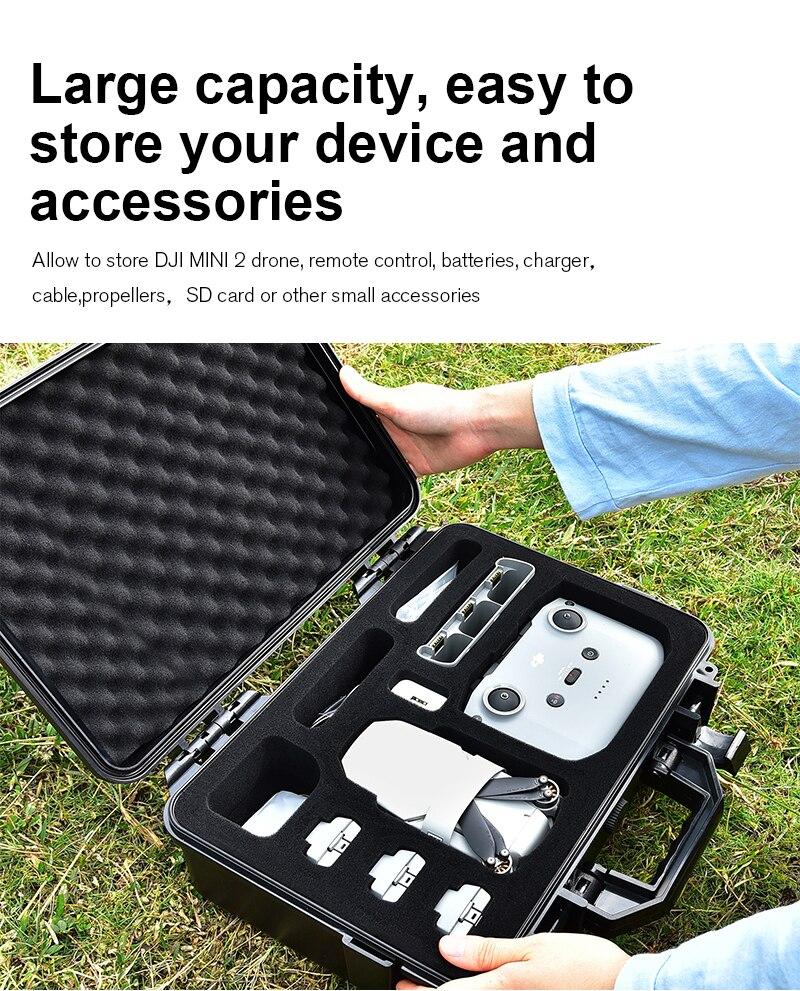 Mini 2 Drone Hard Shell Storage Carrying Case ABS Waterproof Box Suitcase Explosion-proof For DJI Mavic Mini 2 Drone Accessories | Fugo Best