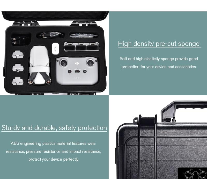 Mini 2 Drone Hard Shell Storage Carrying Case ABS Waterproof Box Suitcase Explosion-proof For DJI Mavic Mini 2 Drone Accessories | Fugo Best