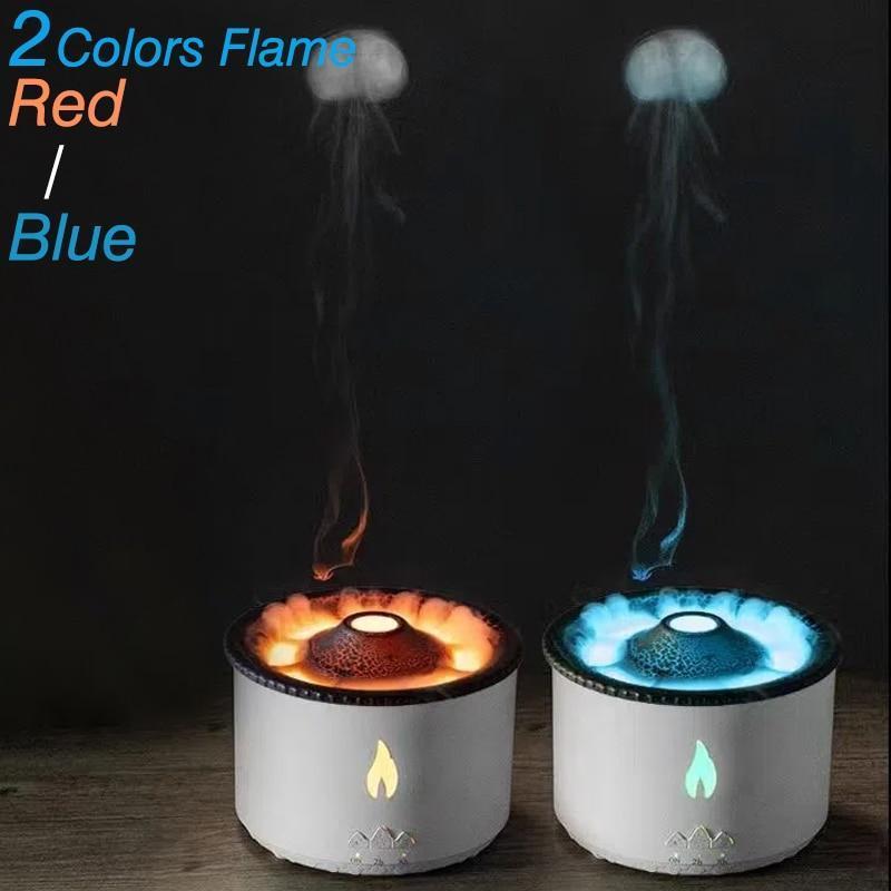 Newest Volcanic Flame Aroma Diffuser Essential Oil 360ml USB Portable Air Humidifiers With Smoke Ring Night Light Lamp Difusers | Fugo Best