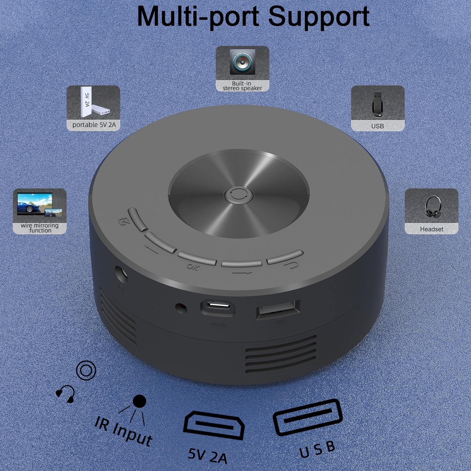 Xiaomi YT200 Mini Mobile Projector Home Use Palm Size Remote Projector Wire Screen Mirroring Smart Remote Control Projector | Fugo Best
