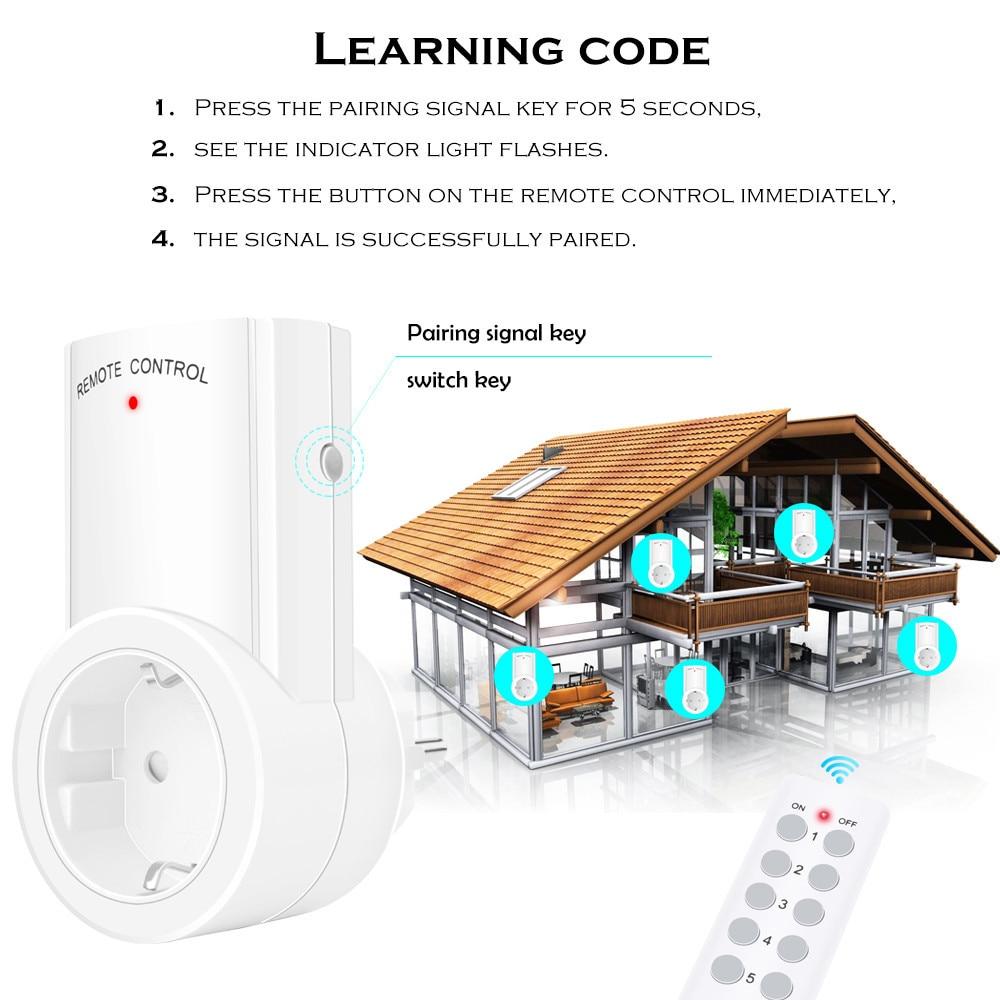 2023 Smart Socket RF 433mhz Wireless Remote Control Outlet Adaptor Wall Electrical Switch Home Lamp For Smart Home EU UK US FR Plug | Fugo Best