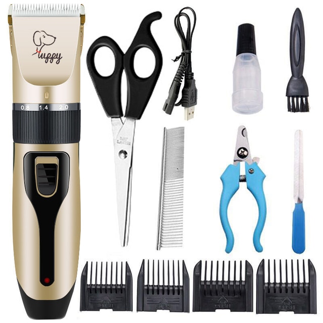 Dog Clipper Dog Hair Clippers Grooming Haircut Trimmer Shaver Set Pets Cordless Rechargeable Professional | Fugo Best