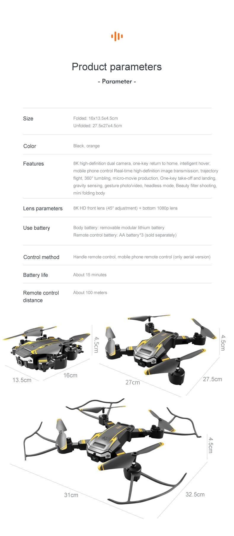 KOHR New G6 Aerial Drone 8K S6 HD Camera GPS Obstacle Avoidance Q6 RC Helicopter FPV WIFI Professional Foldable Quadcopter Toy | Fugo Best