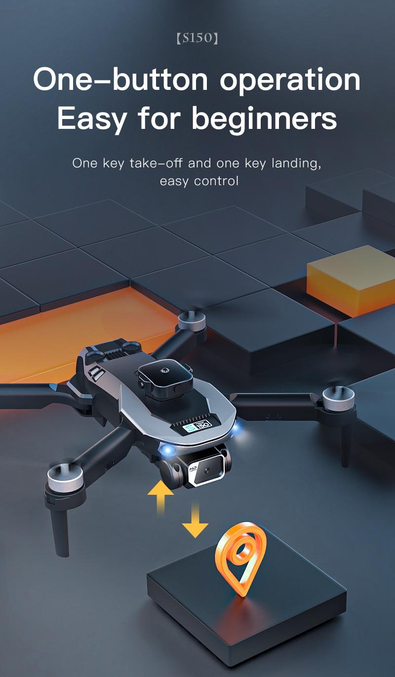 KOHR S150 6K ESC Dual Camera Drone 4K Optical Flow Positioning Dron Brushless Motor Four-Sided Obstacle Avoidance Quadcopter Toy | Fugo Best