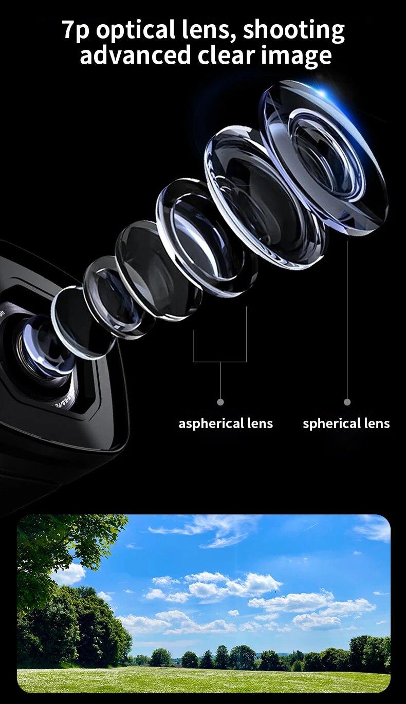 Ordro EP8 Head Wearable Vlog Camera 4K 60fps for YouTube Video Motorcycle Helmet POV Digital Camcorder Professional Gimbal | Fugo Best