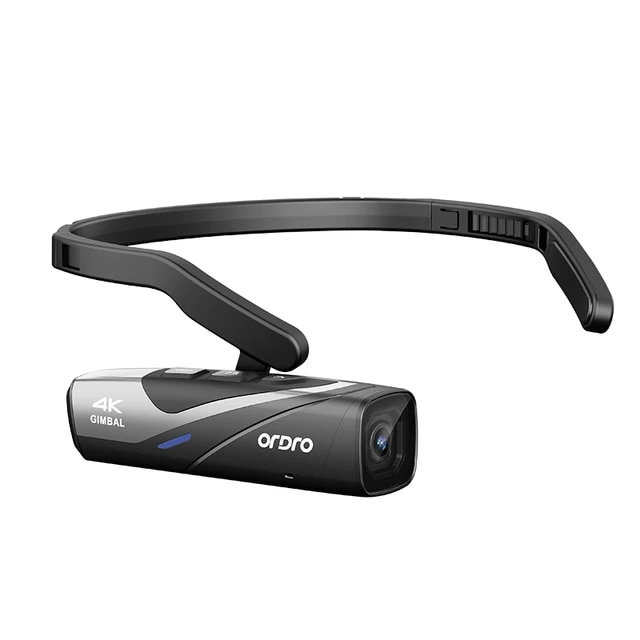 Ordro EP8 Head Wearable Vlog Camera 4K 60fps for YouTube Video Motorcycle Helmet POV Digital Camcorder Professional Gimbal | Fugo Best