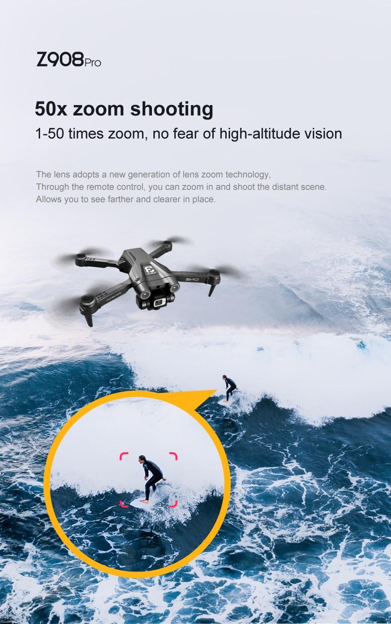 Lenovo Z908Pro Max Drone Brushless Motor Dual4K ESC Professional WIFI FPV Obstacle Avoidance Four-Axis Folding Rc Quadcopter Toy | Fugo Best