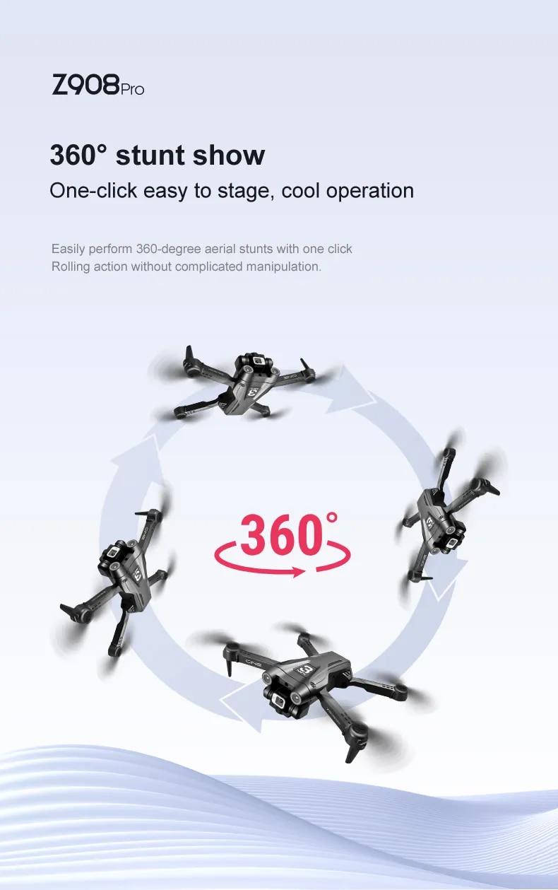 Lenovo Z908Pro Max Drone Brushless Motor Dual4K ESC Professional WIFI FPV Obstacle Avoidance Four-Axis Folding Rc Quadcopter Toy | Fugo Best