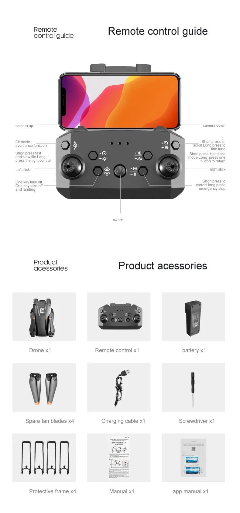 Lenovo Z908Pro Max Drone Brushless Motor Dual4K ESC Professional WIFI FPV Obstacle Avoidance Four-Axis Folding Rc Quadcopter Toy | Fugo Best