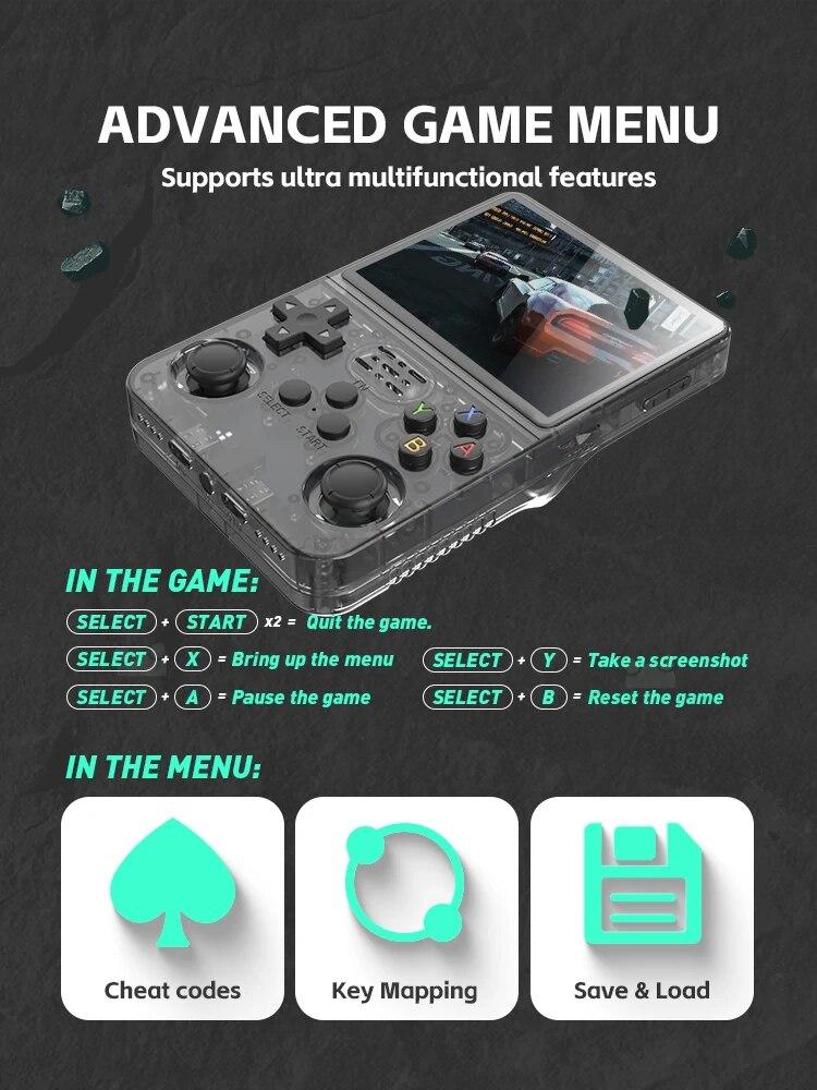 Data Frog R36S Retro Handheld Video Game Console Linux System 3.5 Inch IPS Screen R35S Plus Portable Pocket Video Player | Fugo Best
