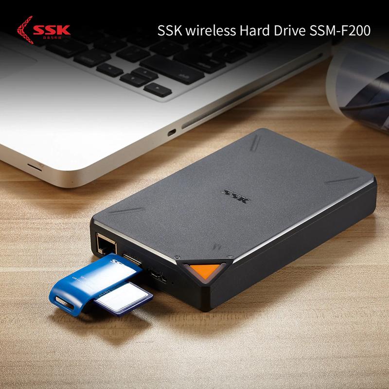 SSK SSM - F200 Wireless WiFi External Hard Drive 1TB Cloud Storage Multi-Terminal Smart Memory Hard Disk | Fugo Best