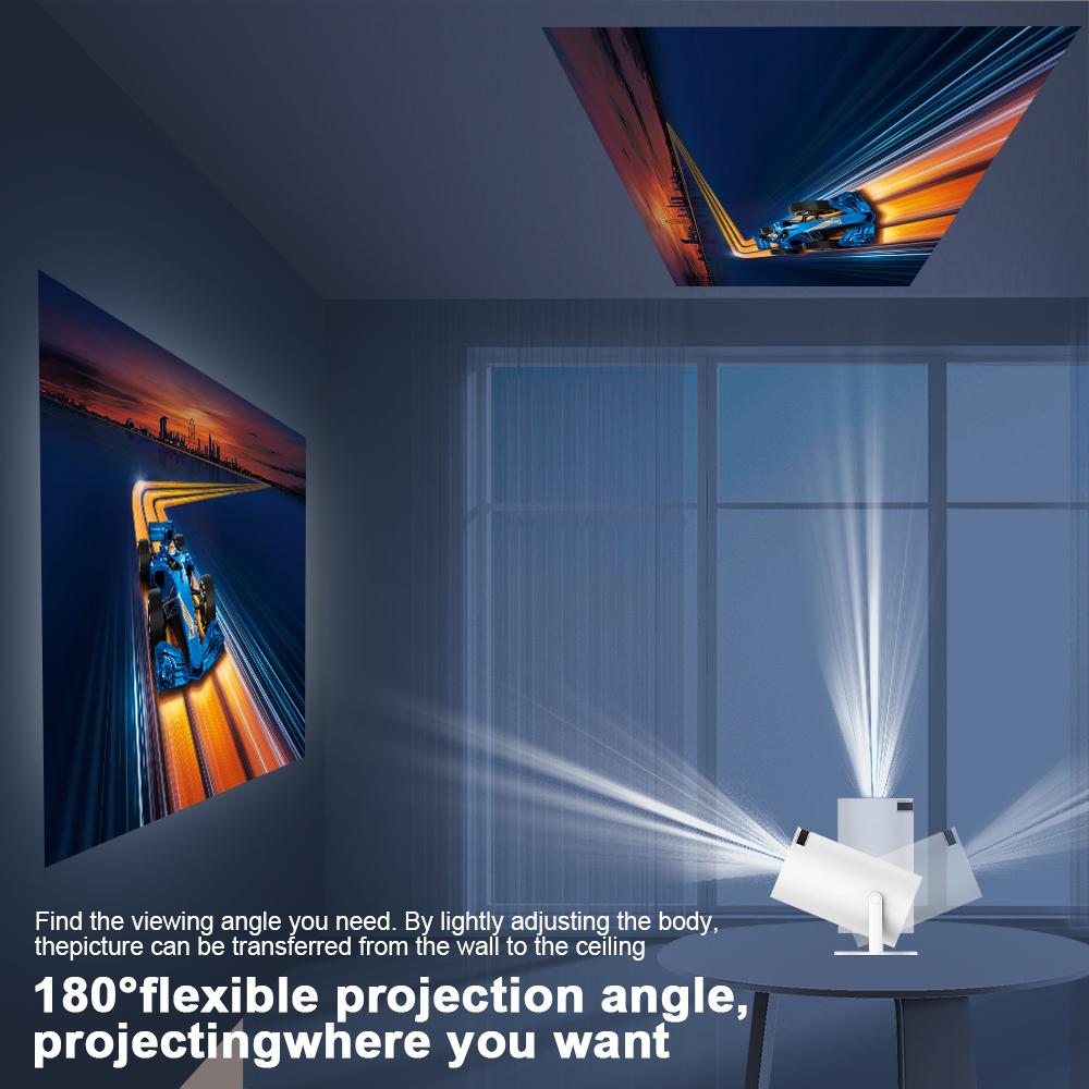 Transpeed Projector 4K Android 11 Dual Wifi6 200 ANSI Allwinner H713 BT5.0 1080P 1280*720P Home Cinema Outdoor portable Projetor | Fugo Best