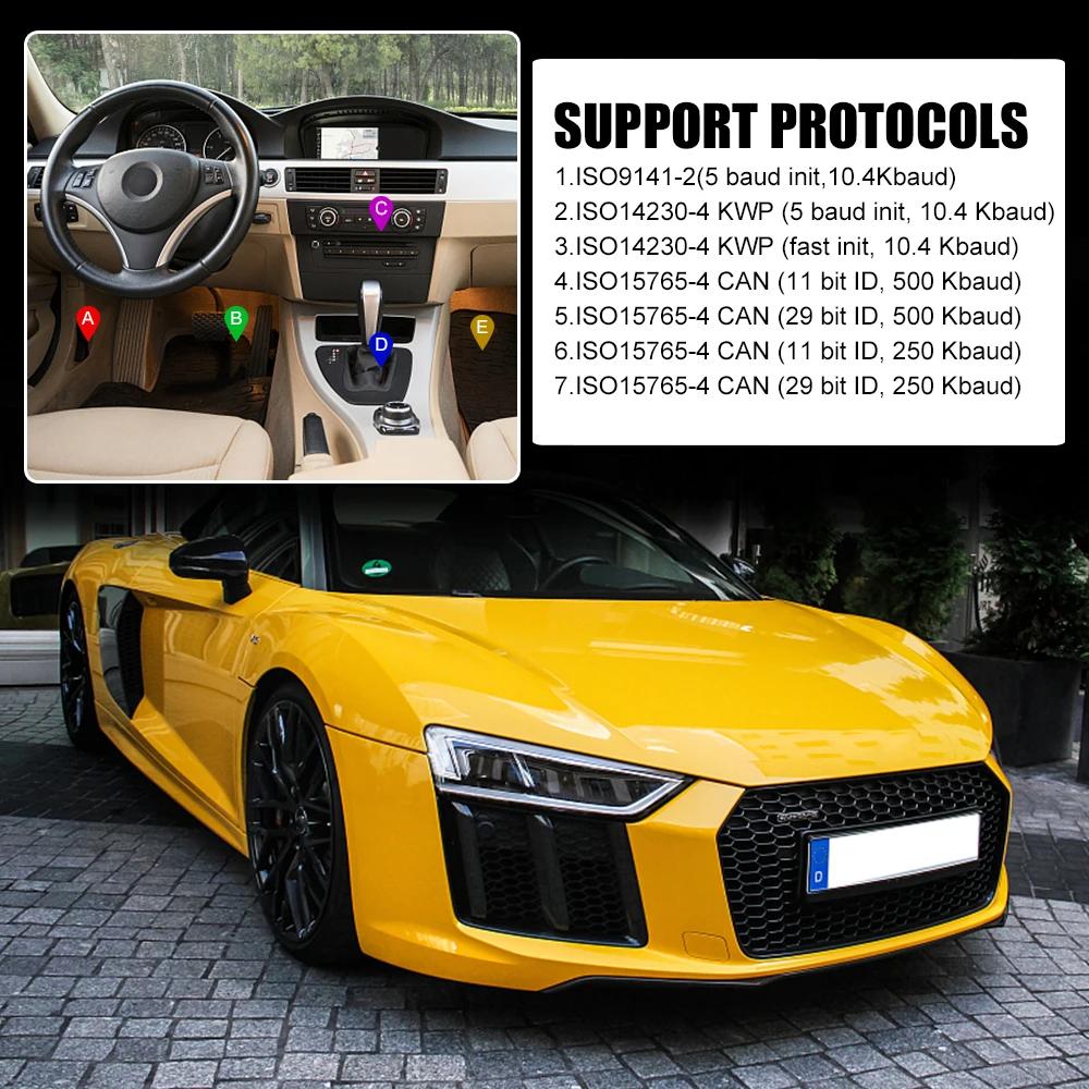 ELM 327 V2.1 OBD2 Code Reader Bluetooth ELM327 OBDII Auto Accessories OBD2 Car Diagnostic Tools Scanner Universal | Fugo Best