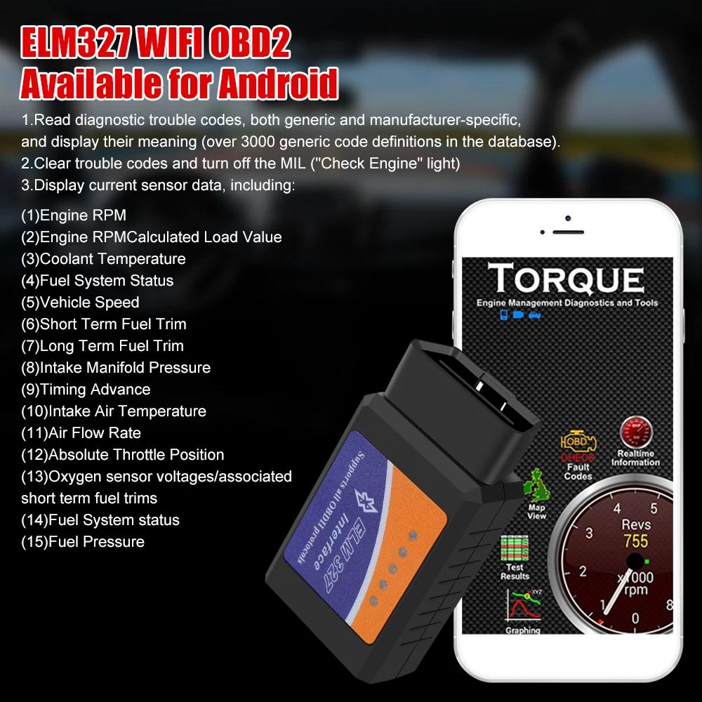 ELM 327 V2.1 OBD2 Code Reader Bluetooth ELM327 OBDII Auto Accessories OBD2 Car Diagnostic Tools Scanner Universal | Fugo Best