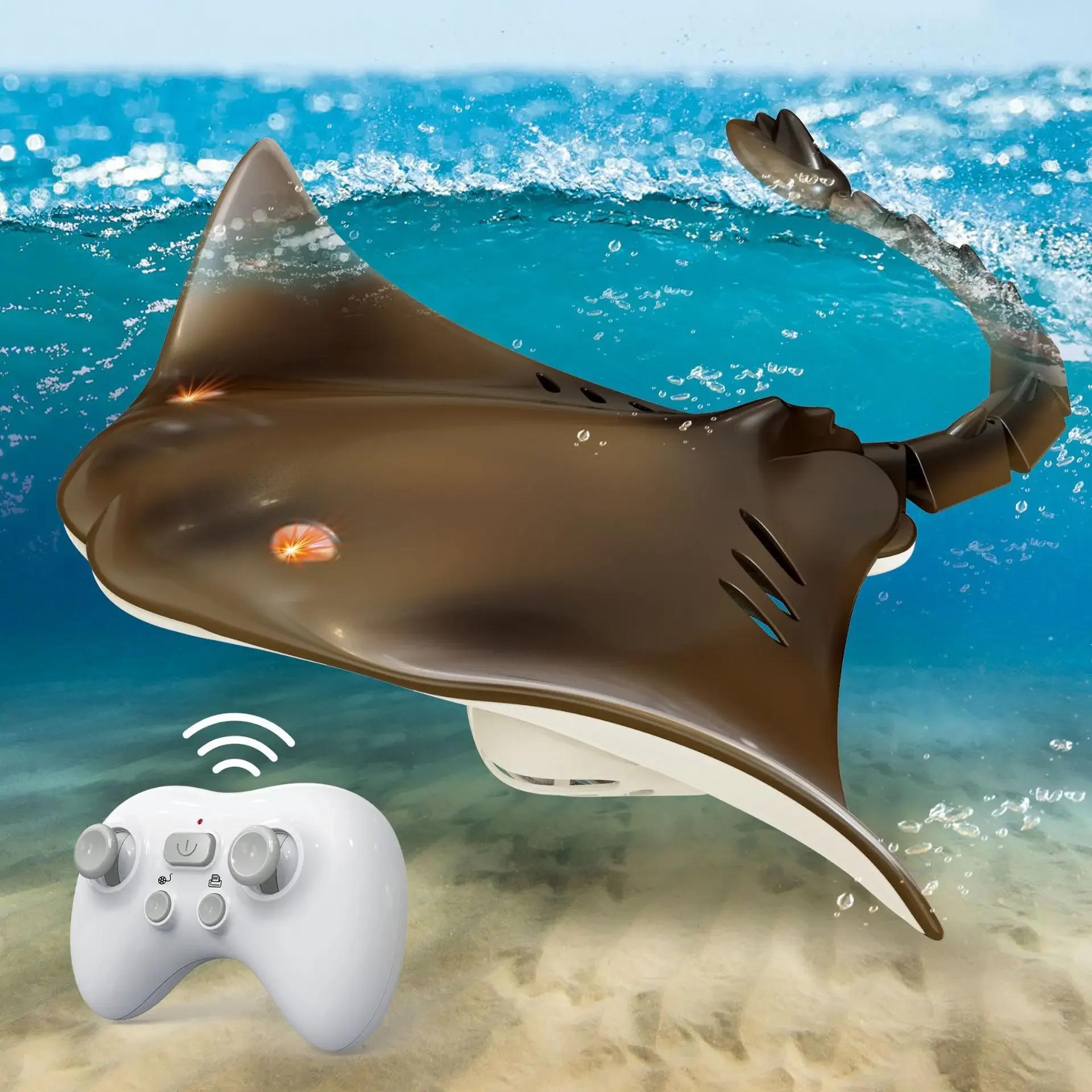 Whale Children Toys Remote Control Shark Children Pool Beach Bath Toy for Kids Simulation Water Jet Rc Whale Animals Mechanical | Fugo Best