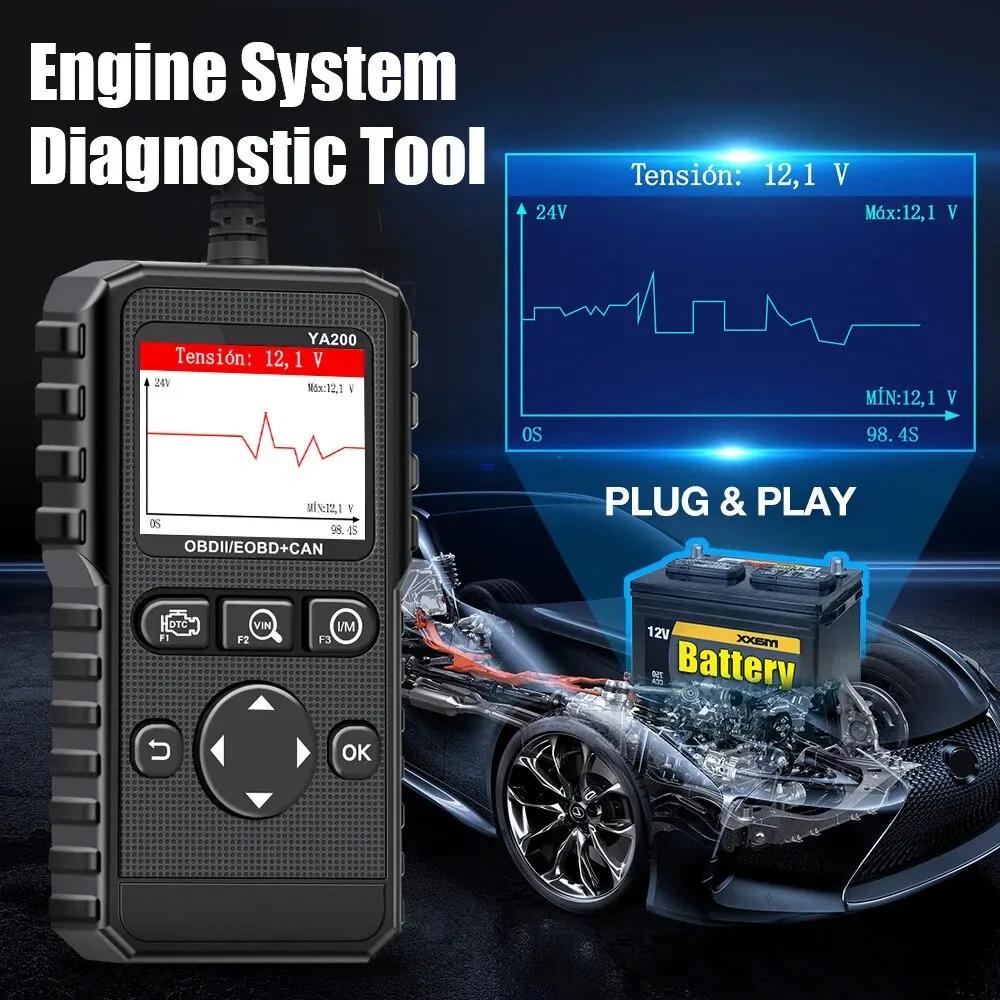Scanner Professional YA200 OBD2 Diagnostic Tool Car Accessories Auto Engine System DTC Lookup Code Reader | Fugo Best