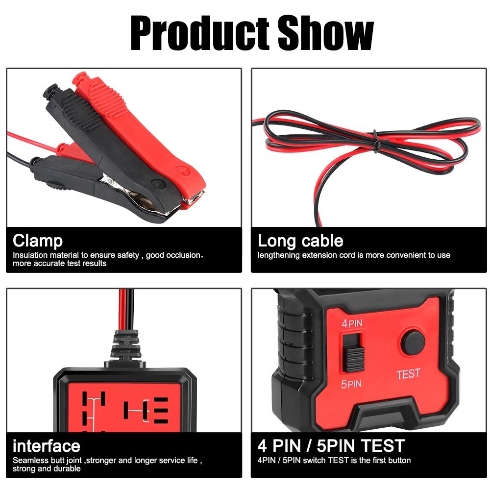 Universal 12V Car Relay Tester Electronic Automotive Relay Tester For Auto Battery Checker Alternator Analyzer Diagnostic Tool | Fugo Best