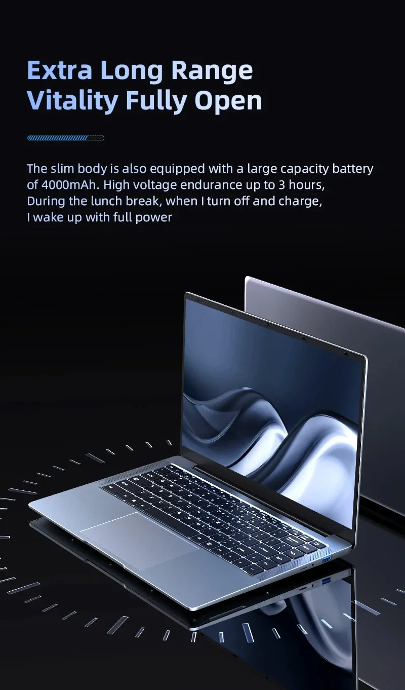 2024 New Laptop Computer Windows 11 Pro Ultra Slim Notebook 14.1 Inch Intel Pentium N3700 16GB 1024GB Office Study PC Computer | Fugo Best