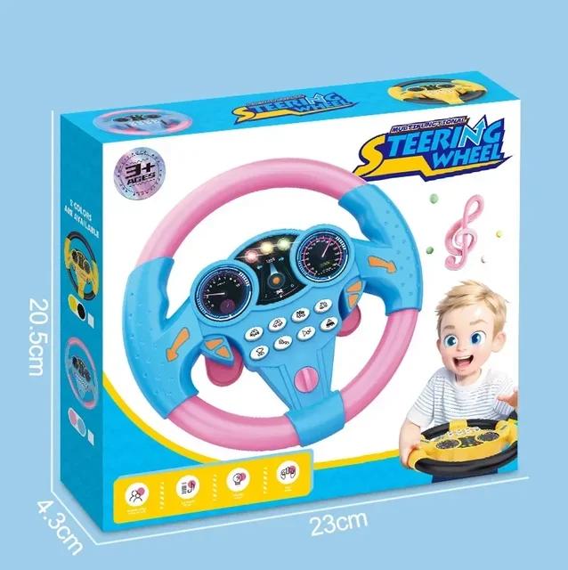 Infant Shining Simulation Steering Wheel Toys Childrens Toy Kids Early Education Copilots Stroller Steering Wheel Vocal Toys | Fugo Best