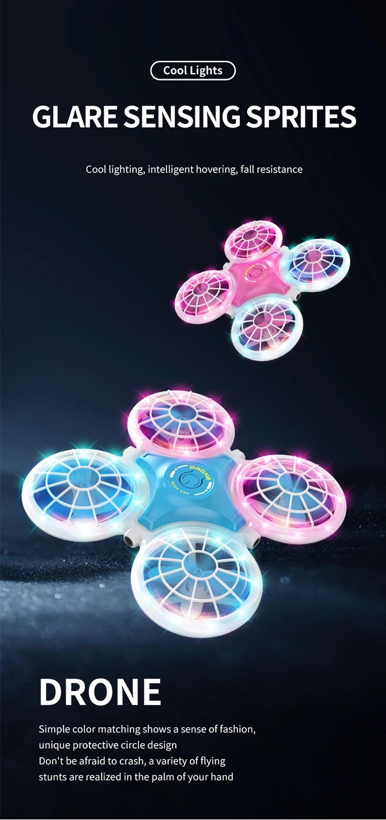 Mini Drone 2.4G 4CH Flash Lighting Intelligent Hover 3D Flip Remote Control Helicopter Quadcopter Dron Rc Plane Childrens Toys | Fugo Best