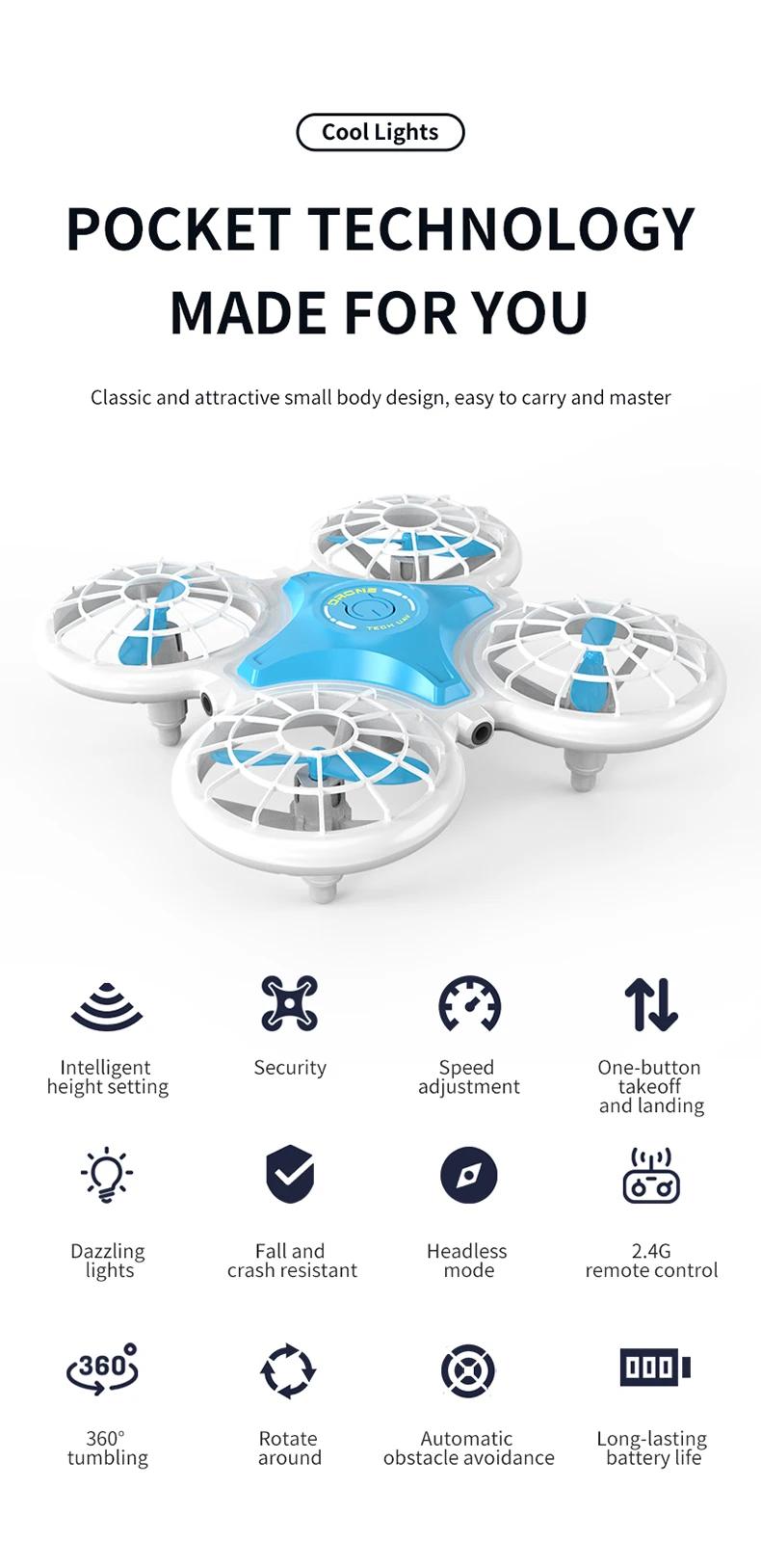Mini Drone 2.4G 4CH Flash Lighting Intelligent Hover 3D Flip Remote Control Helicopter Quadcopter Dron Rc Plane Childrens Toys | Fugo Best
