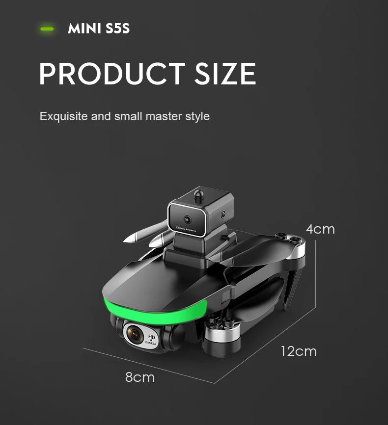 4K Dual HD Camera 3-Axis FPV Brushless Avoidance Quadcopter RC Mini S5S Drone | Fugo Best