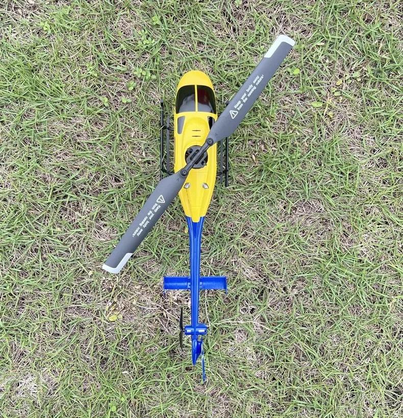 Remote control helicopter four channel single rotor helicopter simulation model toy Bell206 helicopter Bell | Fugo Best