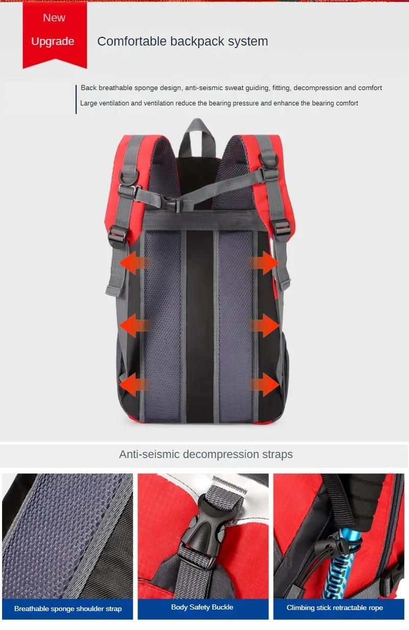 Quality Nylon Waterproof Travel Backpacks Men Climbing Travel Bags Hiking Backpack Outdoor Sport School Bag Men Backpack Women | Fugo Best