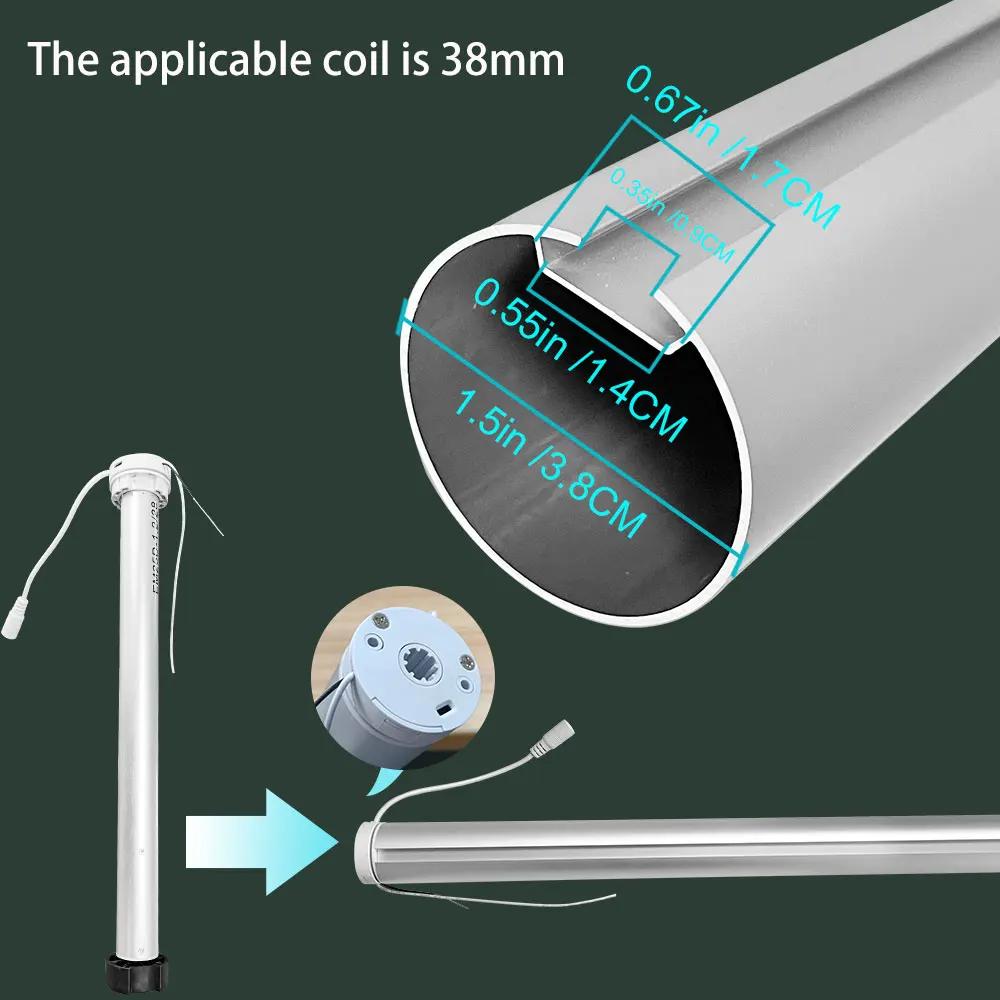 WiFi Mini Motorize Roller Blind Motor 25mm Tuya Smartlife Ap Shutter Shade Engine 38 Tubular Voice Smart Control Home Automation | Fugo Best