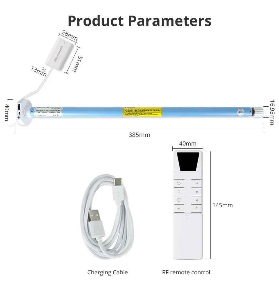 Zemismart Zigbee Roller Shade Blinds Motor for 17 25 28mm Tube Smart Electric Curtain Engine Works with Tuya Alexa Google Home | Fugo Best