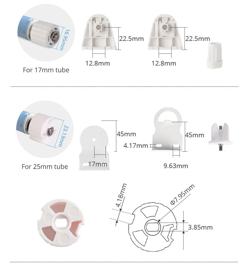 Zemismart Zigbee Roller Shade Blinds Motor for 17 25 28mm Tube Smart Electric Curtain Engine Works with Tuya Alexa Google Home | Fugo Best