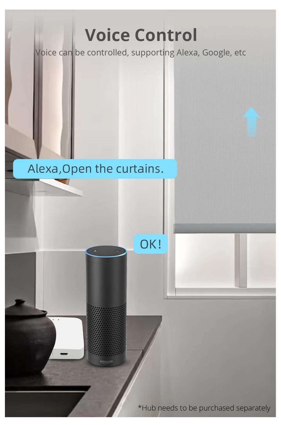 Zemismart Zigbee Smart Roller Shade Motor For 37mm Tube Works with Tuya Alexa Google Home Voice Electric Engine Blinds Shutter | Fugo Best