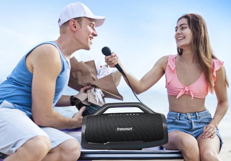 Tronsmart Bang Max Speaker Bluetooth Speaker with 130W, 3 Way Sound System, Sync Up 100+ Speakers, APP Control, Guitar/Mic Input | Fugo Best