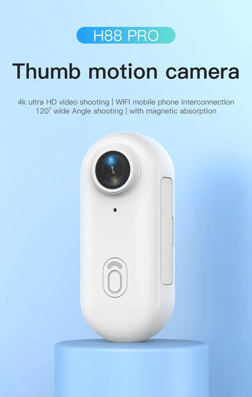4K HD Mini Vlog Camera with WiFi Wireless Portable Action Body Cam for Sports Travel Photography Pocket Sized Video Recorder | Fugo Best