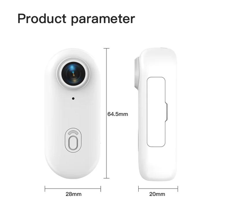 4K HD Mini Vlog Camera with WiFi Wireless Portable Action Body Cam for Sports Travel Photography Pocket Sized Video Recorder | Fugo Best