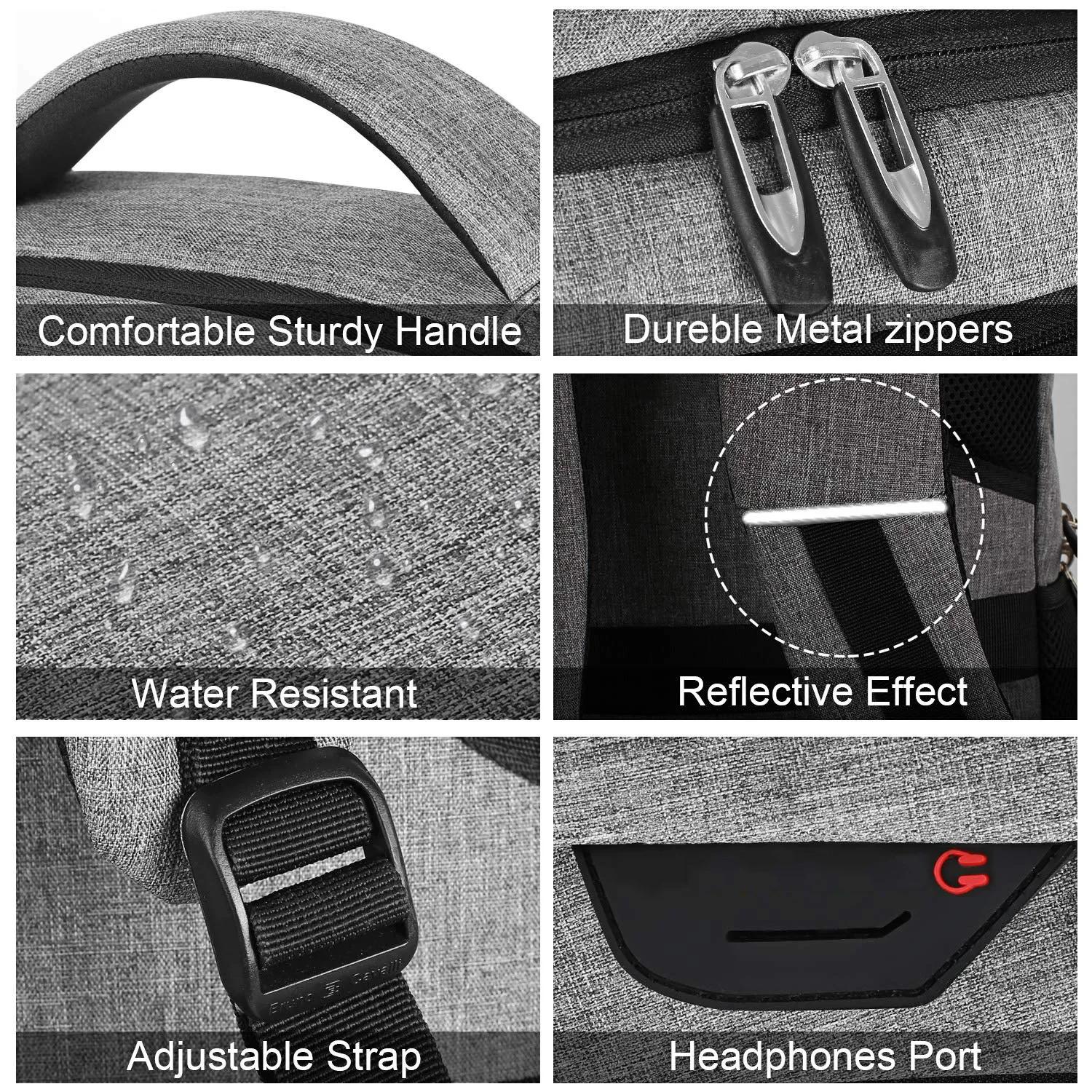 Man Backpack Men Travel Bag Outdoor Camera Lens Bag Black Ergonomics Laptop Bag Large Capacity Mountaineering Waterproof Handbag | Fugo Best