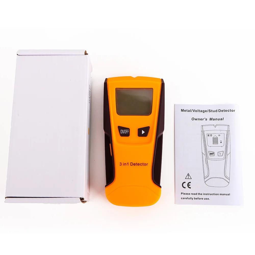 3 in 1 Wall Metal Detector Depth Professional Find Metal Wood Studs AC Voltage Live Wire Detect Wall Scanner Electric Box Finder | Fugo Best