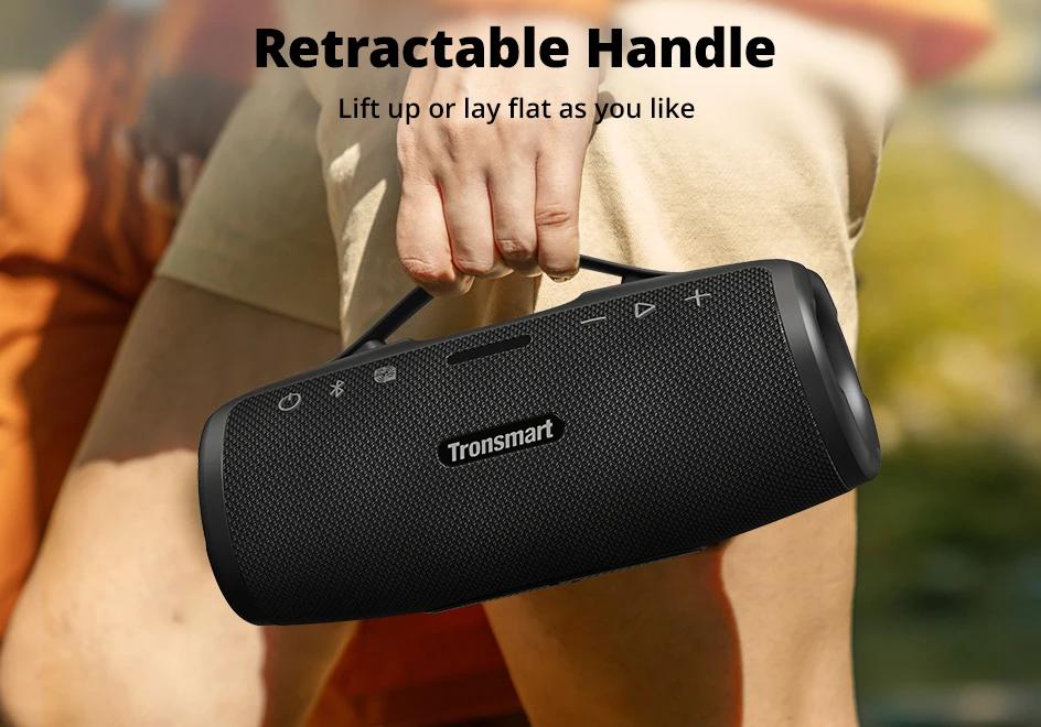 Tronsmart Mirtune S100 Speaker 50W Bluetooth Speaker with IPX7 Waterproof, APP Control, Built-in Powerbank & Retractable Handle | Fugo Best