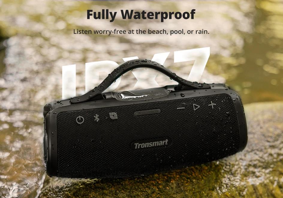 Tronsmart Mirtune S100 Speaker 50W Bluetooth Speaker with IPX7 Waterproof, APP Control, Built-in Powerbank & Retractable Handle | Fugo Best