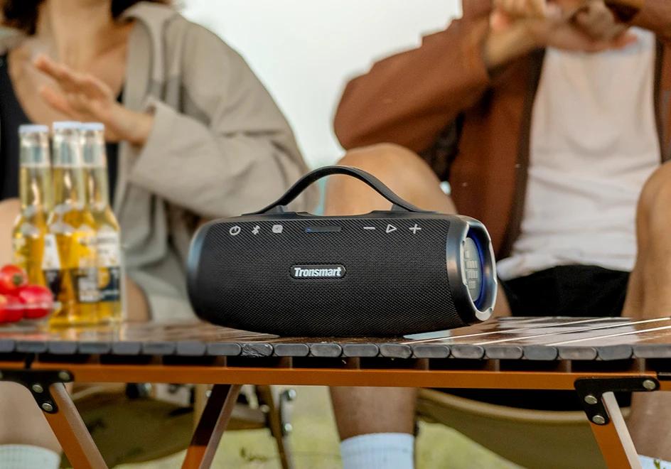 Tronsmart Mirtune S100 Speaker 50W Bluetooth Speaker with IPX7 Waterproof, APP Control, Built-in Powerbank & Retractable Handle | Fugo Best