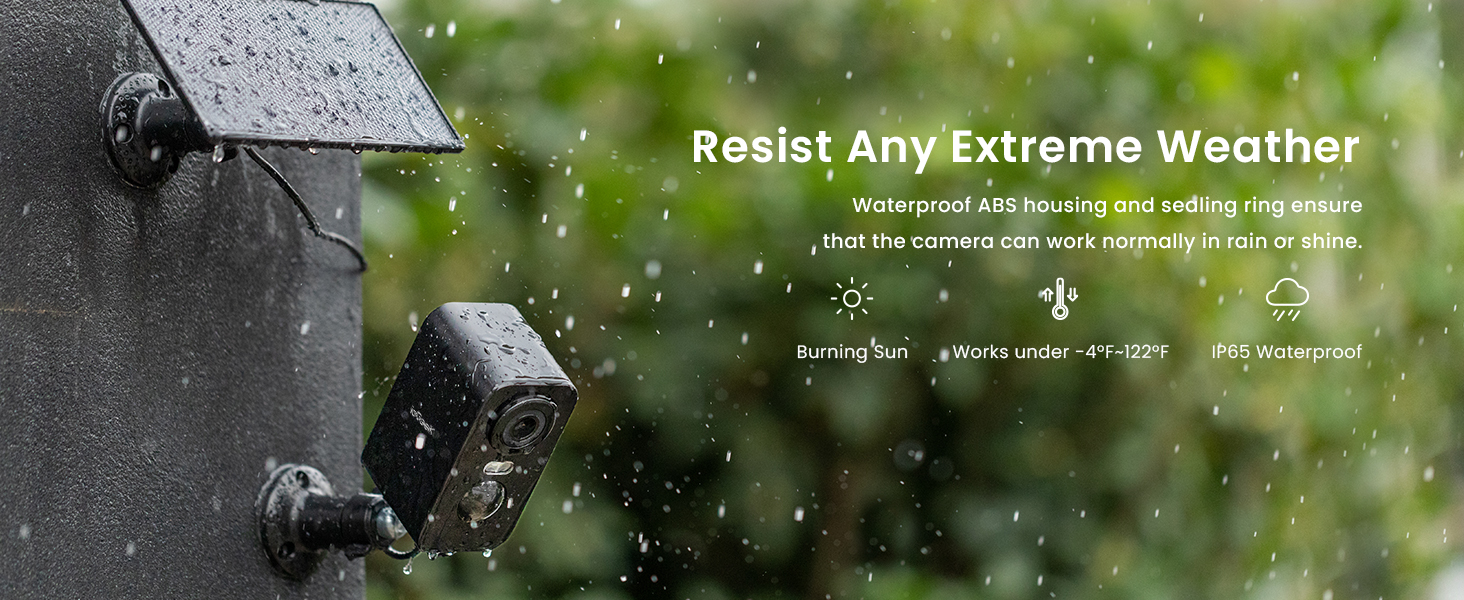 ieGeek 2K 3MP WiFiSolar Security Camera Outdoor Wireless with Color Night Vision, Camera Home Security Camera,Motion Detection | Fugo Best