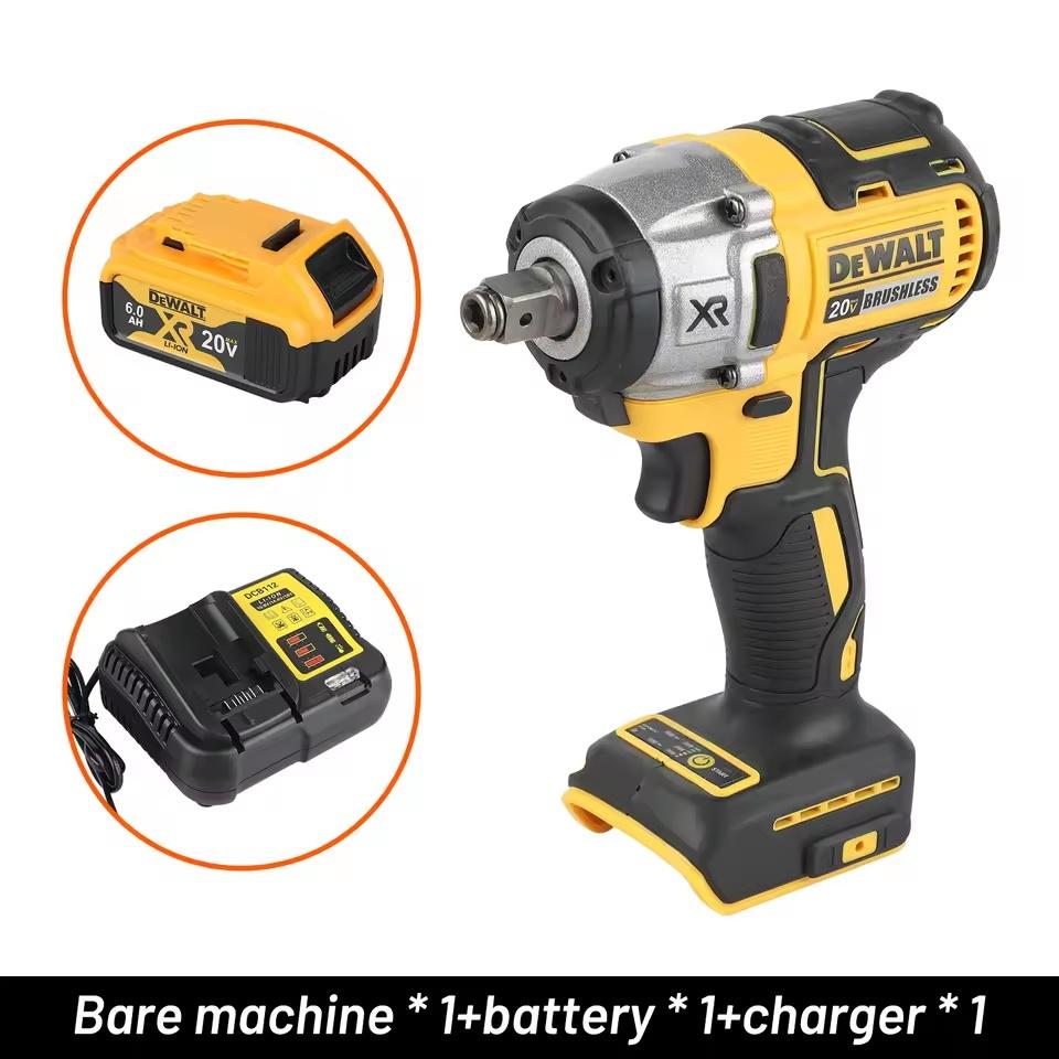 Dewalt DCF880 20V Battery Cordless Impact Wrench 3250RPM Rechargeable Brushless Impact Wrench Compact Wireless Power Tools | Fugo Best