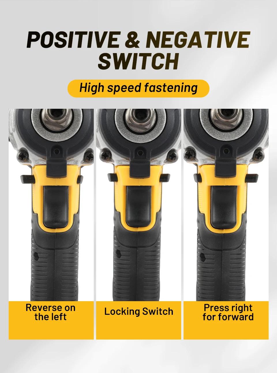 Dewalt DCF880 20V Battery Cordless Impact Wrench 3250RPM Rechargeable Brushless Impact Wrench Compact Wireless Power Tools | Fugo Best