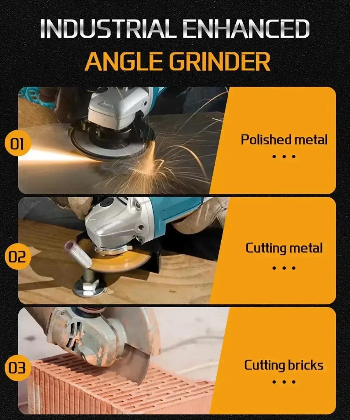 power tools Grinder Tool Wireless Power Tools Electric Grinder Angle Grinder Brushless Sander Angle | Fugo Best