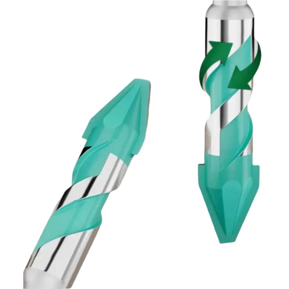 Ultra-High Hardness Sawtooth Drill Bit Four-Edged Hexagonal Shank Eccentric Drill Bit Serrated Skewed Head 6mm to 12mm Sizes | Fugo Best