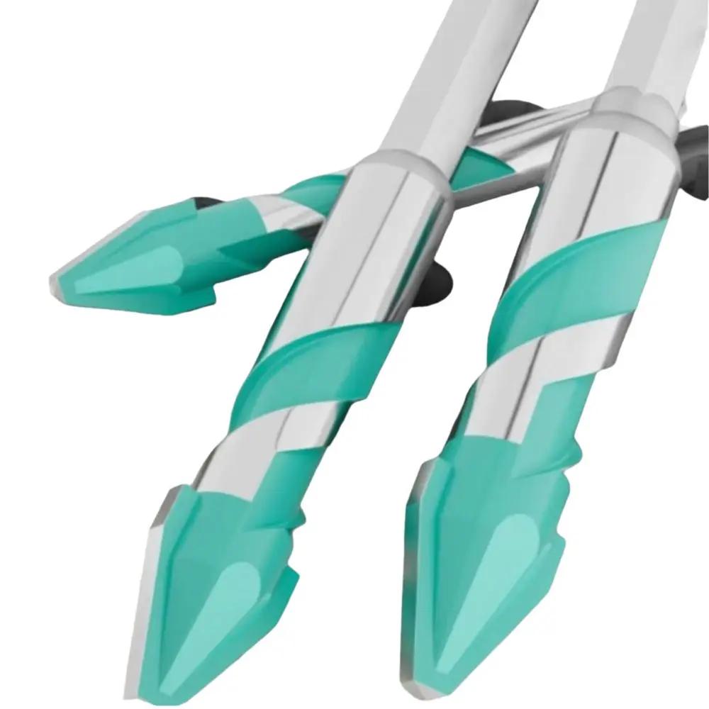 Ultra-High Hardness Sawtooth Drill Bit Four-Edged Hexagonal Shank Eccentric Drill Bit Serrated Skewed Head 6mm to 12mm Sizes | Fugo Best