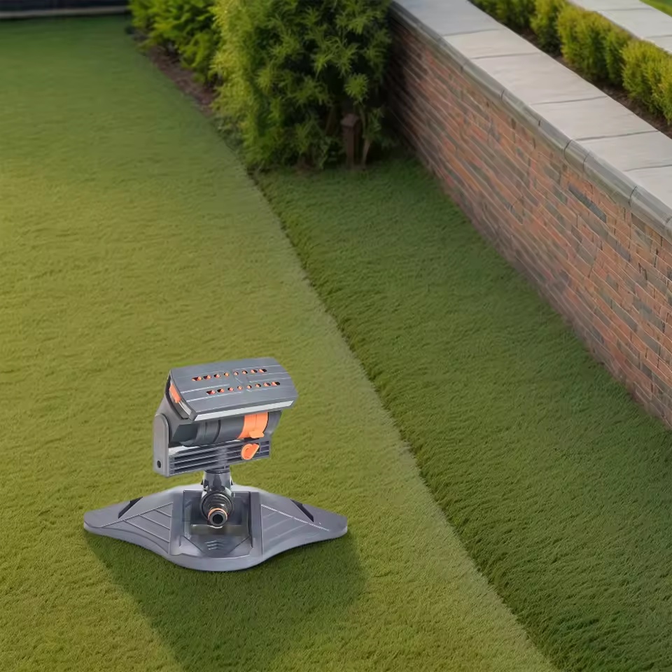 New Automatic Garden Sprinkler Adjustable Large Coverage Lawn Sprinkler 16 Holes Rotating Lawn Sprinkler for Outdoor Yard Garden | Fugo Best